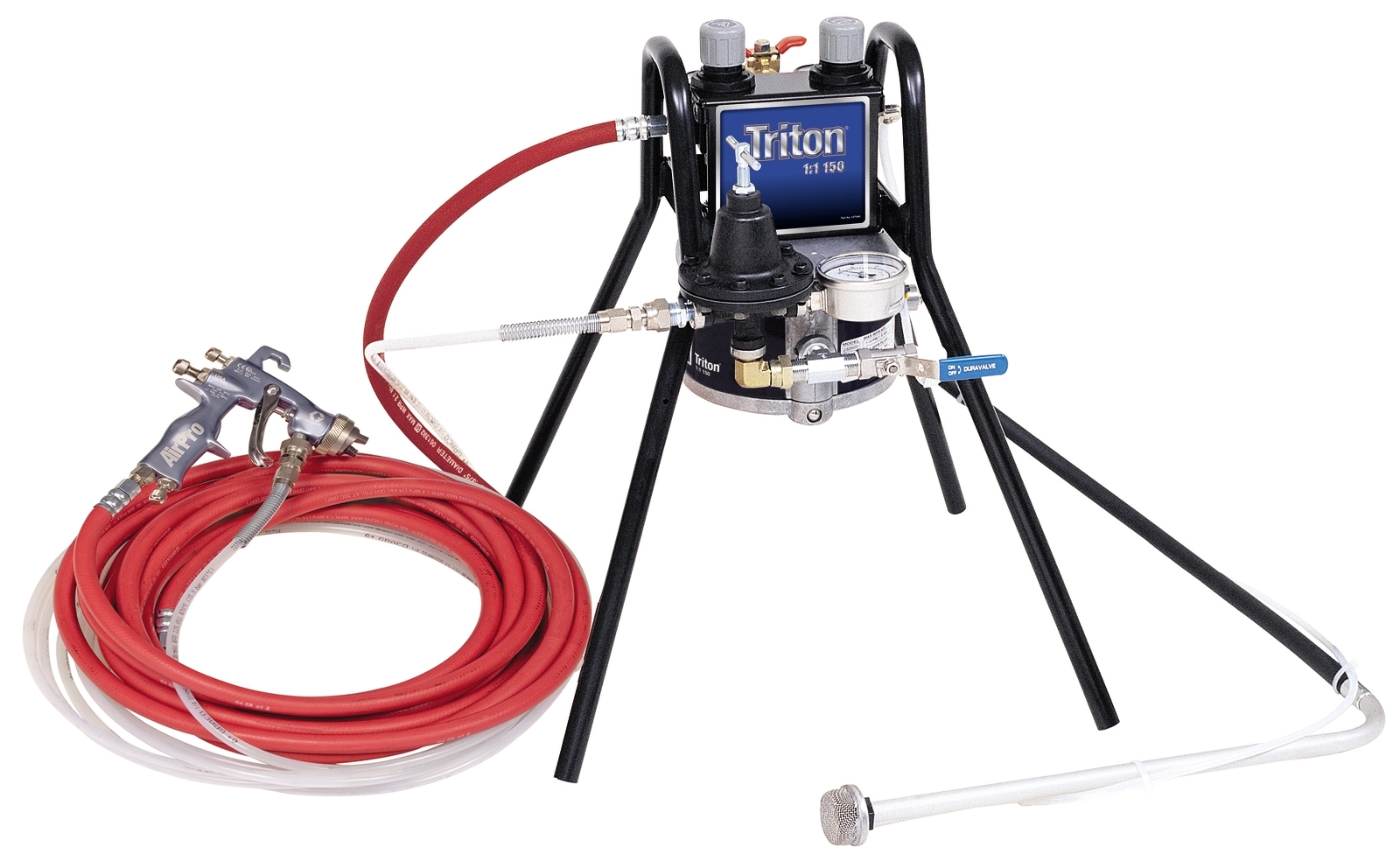 Triton Alum Spray Package Stand 60 psi Regulator Suction Air